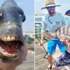 Ikan dengan 'gigi manusia',  ditangkap