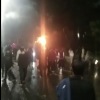 Pos Polisi Pejompongan dibakar massa