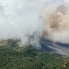 Gunung Karangetang erupsi, 77 warga Sitaro Sulut dievakuasi