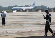 Pesawat presiden mendarat pertama di Bandara Kertajati 