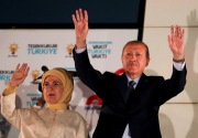 Saham dan mata uang Turki meroket sambut kemenangan Erdogan