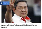 Asia Sentinel minta maaf kepada SBY dan Demokrat terkait Century