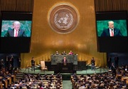 Pidato Donald Trump di Sidang Umum PBB ke-73 mengundang tawa