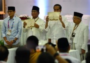 Elektabilitas Jokowi-Amin 57,5% versus Prabowo-Sandi 37,2%