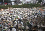 Sungai Ciliwung menjadi lautan sampah