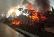 Bentrok saat lebaran, 87 rumah warga Kabupaten Buton dibakar