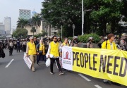 Massa unjuk rasa di Medan Merdeka diklaim 2.000 orang 