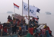 Puluhan nelayan protes peringatan HUT RI di pulau reklamasi