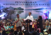 Seritifikat tanah yang dibagikan Jokowi untuk kredit bank