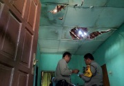 11 rumah rusak akibat ledakan dari Gudang Brimob Semarang