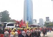 Polisi larang long march dari Bundaran HI, demonstran kecewa