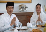 Presiden Jokowi salat id di Bogor 