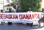 Aksi solidaritas tuntut jurnalis Diananta dibebaskan