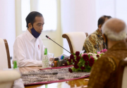Jokowi jelaskan tujuan undang 30 pekerja seni