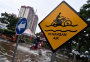 Sembilan jalan di Jakarta tergenang akibat hujan sejak pagi