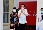 Jokowi tinjau vaksinasi jemaah haji hingga tokoh agama di Bogor
