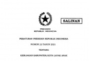 Jokowi terbitkan Perpres 25/2021 tentang KLA