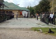 Jelang HUT OPM, TNI dan Polri di Lanny Jaya lakukan gelar pasukan