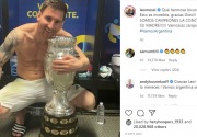 Foto Messi dan trofi pecahkan rekor like di Instagram 