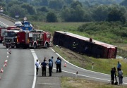 Kecelakaan bus di Kroasia tewaskan 10 orang karena supir tertidur