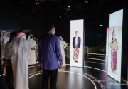 Anak-anak asing penasaran lihat komodo di Paviliun Indonesia Expo 2020 Dubai