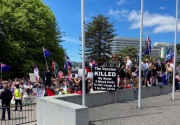 Tolak divaksin, ribuan orang di Selandia Baru turun ke jalan