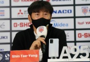  Shin Tae-yong meminta pemain tidak meremehkan permainan Laos