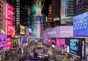 Times Square New York tetap gelar perayaan malam tahun baru