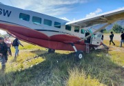 Pesawat tergelincir di Bandara Bilorai Papua