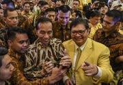 Di depan Jokowi dan Paloh, Airlangga ungkap KIB punya tiket premium ke Pilpres 2024