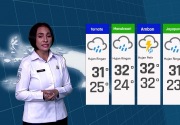 BMKG: Besok hujan turun di 34 kota di Indonesia