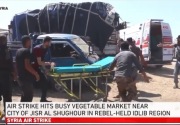 Serangan udara Rusia di pasar Suriah tewaskan 9 orang 