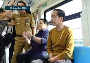 Kesan kali ketiga naik LRT, Jokowi: Nyaman!