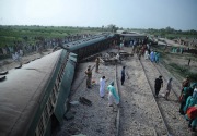 Kecelakaan kereta tewaskan 30 orang di Pakistan, karena sabotase?