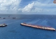 Kapal China berkerumun di wilayah sengketa Laut Cina Selatan