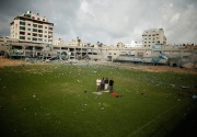 Di Gaza, mengikuti Real Madrid juga penuh perjuangan 