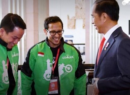 Pengemudi Ojol bangga Nadiem Makarim calon menteri Jokowi