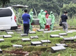 Kapasitas makam Covid-19 di Jakarta hampir penuh