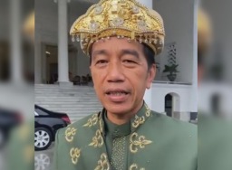 Sidang Tahunan MPR, Jokowi kenakan pakaian adat Belitung