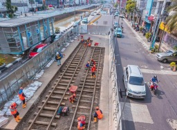 PT MRT Jakarta bakal lestarikan temuan rel trem zaman dulu di area konstruksi CP 202