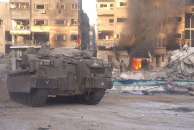 Tank Israel menabrak mayat-mayat dalam penyerangan ke RS Al Shifa