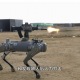 Tentara robot anjing dengan senapan serbu terlihat saat China latihan militer 