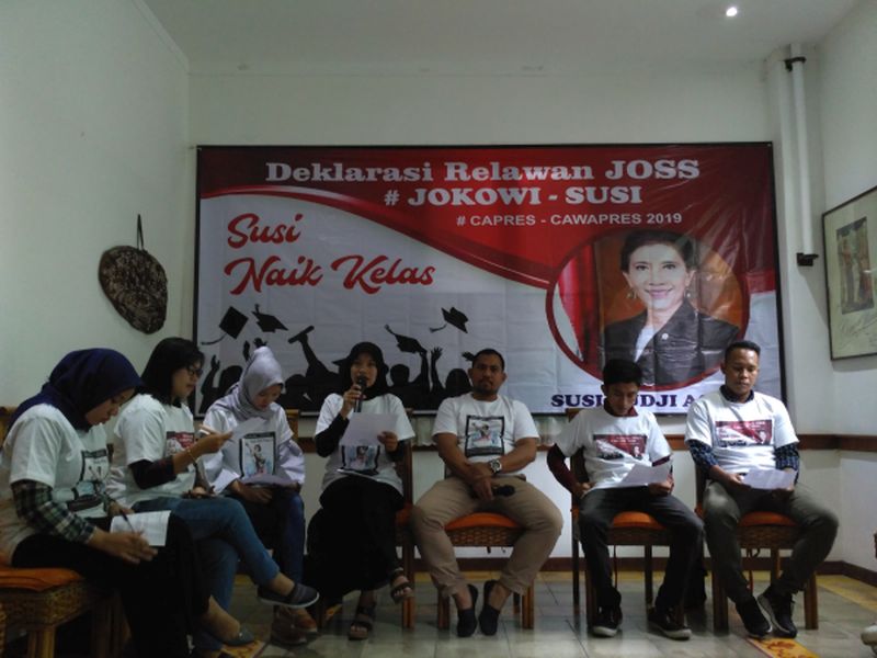 Relawan Joss ingin Susi jadi cawapres Jokowi