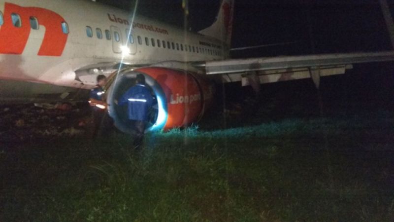 Pesawat Lion Air tergelincir di Gorontalo, seluruh penumpang  dan kru selamat