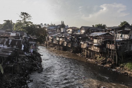 Mangkrak, nasib proyek normalisasi sungai di Jakarta