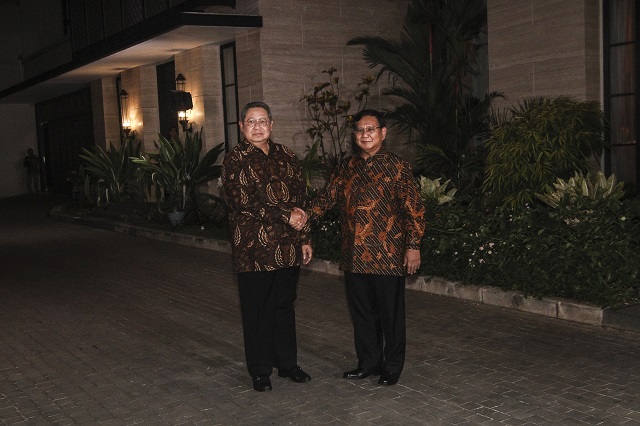 Prabowo tiba di kediaman SBY bahas koalisi