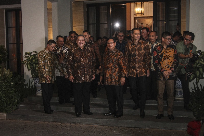Pertemuan 2 jam Prabowo dan SBY ubah peta koalisi oposisi