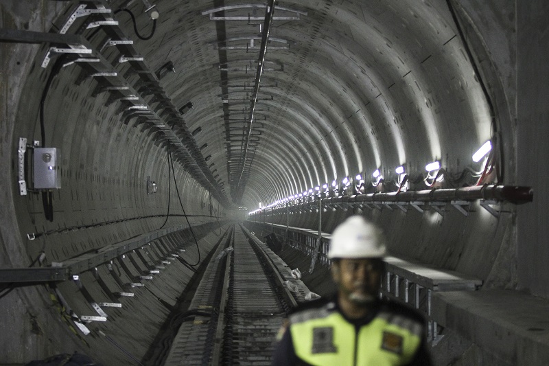 Hampir rampung, proyek MRT Jakarta capai 95,33%