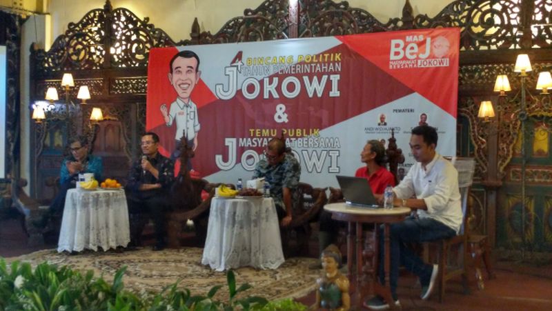 Deklarasi dukungan, relawan kritik Jokowi