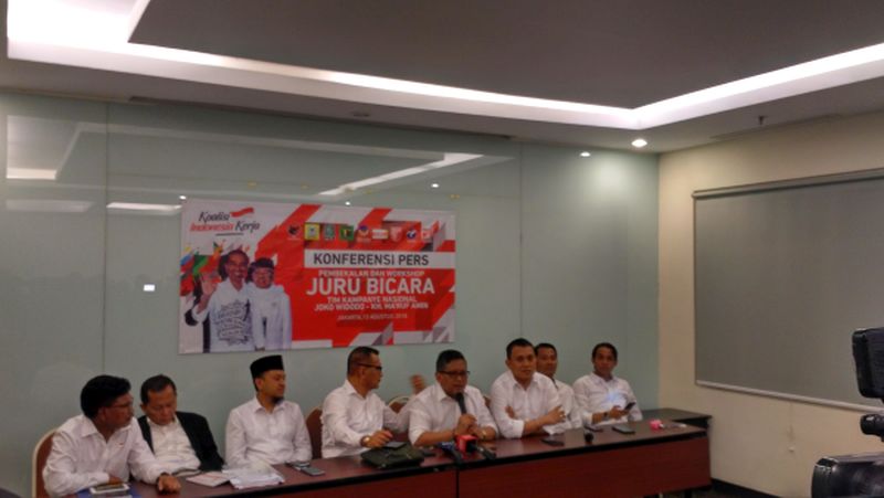 Tim kampanye Jokowi-Maruf gelar pelatihan jubir